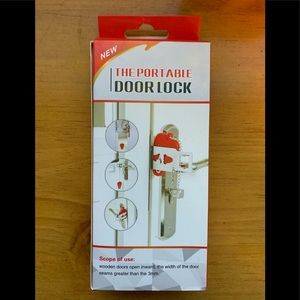 Portable Travel Door Lock 🖤